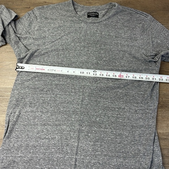 Goodlife Men’s Long Sleeve Grey Crewneck Tee Shirt, size XXL - Picture 6 of 8